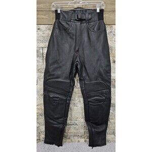 Triumph Black Biker Leather Pants